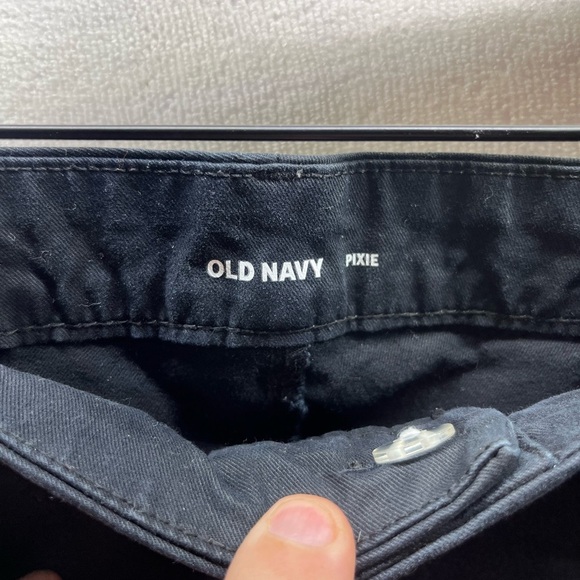 Old Navy Pixie Cropped Black Dress Pants Womens 10 Stretch Work Casual 2330 - Picture 2 of 9